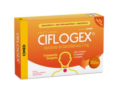Ciflogex 3mg Sabor Laranja 12 pastilhas