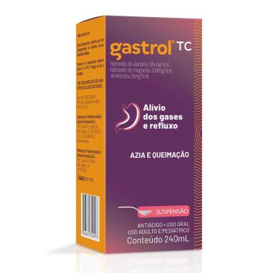 Gastrol TC Hidróxido de Alumínio 185mg/5ml + Hidróxido de Magnésio 200mg/5ml + Simeticona 25mg/5ml Suspensão Oral 240ml