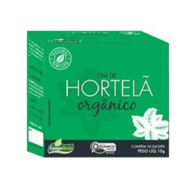 HORTELã MENTHA ARVENSIS ORGâNICA CAMPO VERDE 10 SACHêS 10 GR