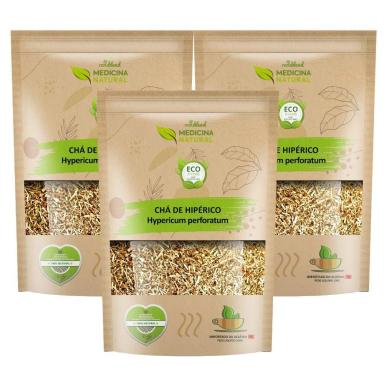 KIT HIPéRICO IMPORTADO ERVA SãO JOãO HYPERICUM PERFORAT 300G