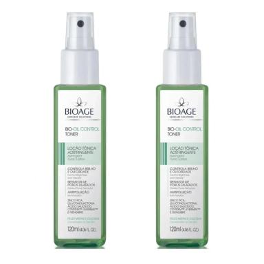 2X LOçãO TôNICA FACIAL CONTROLAR A OLEOSIDADE BIO-OIL BIOAGE
