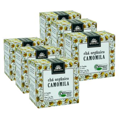 CAMOMILA CHá ORGâNICO E CERTIFICADO KAMPO DE ERVAS 60 SACHêS
