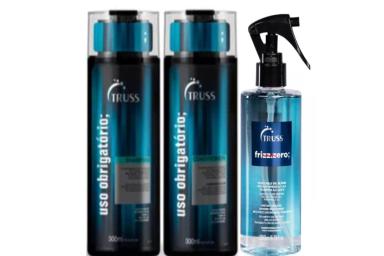 TRUSS USO OBRIGATóRIO SH E COND 300ML + LEAVE-IN FRIZZ ZERO