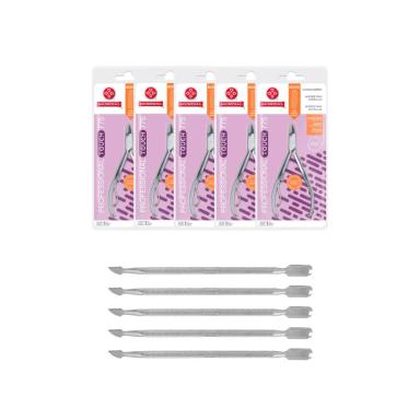 5 ALICATE CUTíCULA MUNDIAL 775 + 5 ESPáTULA DUPLA INOX