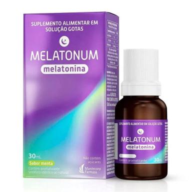 MELATONINA MELATONUM EM GOTAS SABOR MENTA 30ML