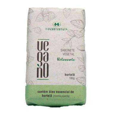SABONETE EM BARRA VEGANO RELAXANTE HORTELã MADRESSENZA 180G
