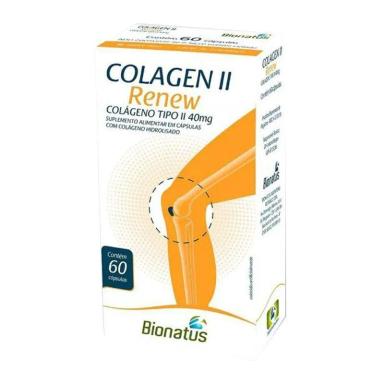 RENEW COLáGENO TIPO II 60 CáPSULAS BIONATUS 40MG