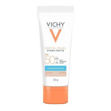 PROTETOR SOLAR CAPITAL SOLEIL HYDRA MATTE FPS50 COR 2.0 VICHY 30G