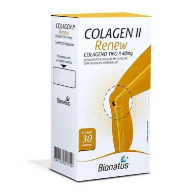 RENEW COLáGENO TIPO II 30 CáPSULAS BIONATUS 40MG