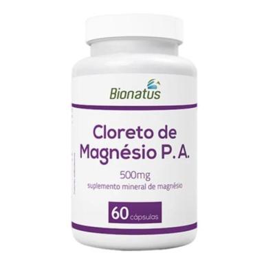 CLORETO DE MAGNéSIO P.A 500MG BIONATUS 60 CáPSULAS