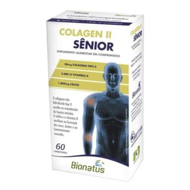 SêNIOR COLáGENO TIPO II BIONATUS 60 CáPSULAS