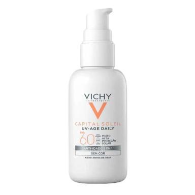 PROTETOR SOLAR CAPITAL SOLEIL UV-AGE DAILY SEM COR FPS 60 VICHY 40G