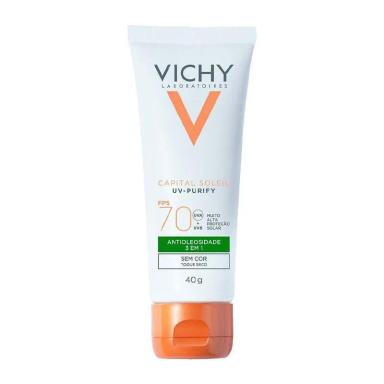 PROTETOR SOLAR CAPITAL SOLEIL PURIFY FPS70 SEM COR VICHY 40G
