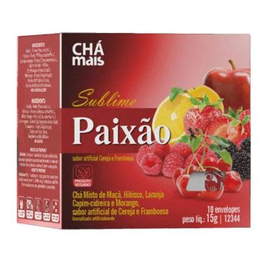 CHá SUBLIME PAIXãO FRUTAS VERMELHAS CHá MAIS 10 SACHêS
