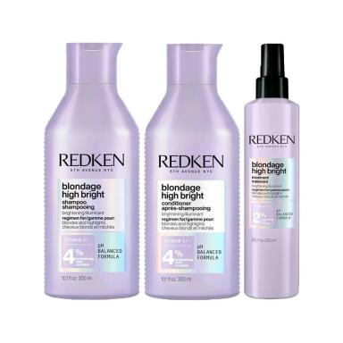 KIT REDKEN BLONDAGE HIGH BRIGHT - PRé SHAMPOO E SHAMPOO E CONDICIONADOR