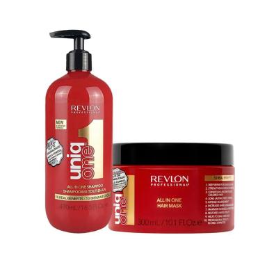 KIT CAPILAR REVLON PROFESSIONAL UNIQ ONE ALL IN ONE - SHAMPOO 490 ML + MáSCARA 300 ML