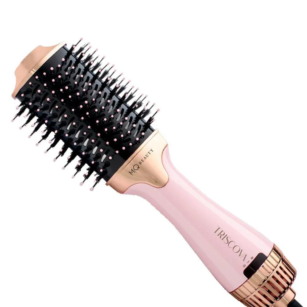 MQ BEAUTY TRISCOVA DE BLACK CERAMIC ÍON ESCOVA MODELADORA ROSA 220V
