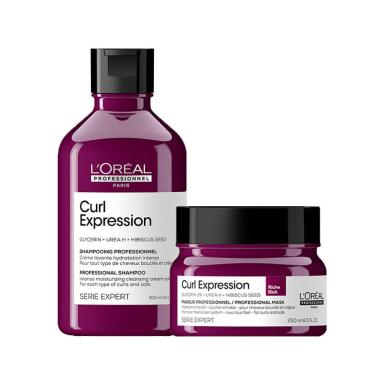 KIT L'OREáL PROFESSIONNEL SERIE EXPERT CURL EXPRESSION - SHAMPOO INTENSE E MáSCARA RICH