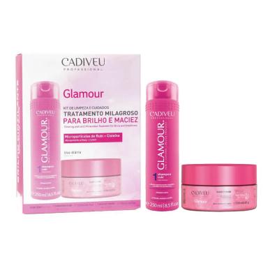 KIT CADIVEU GLAMOUR - SHAMPOO E MáSCARA