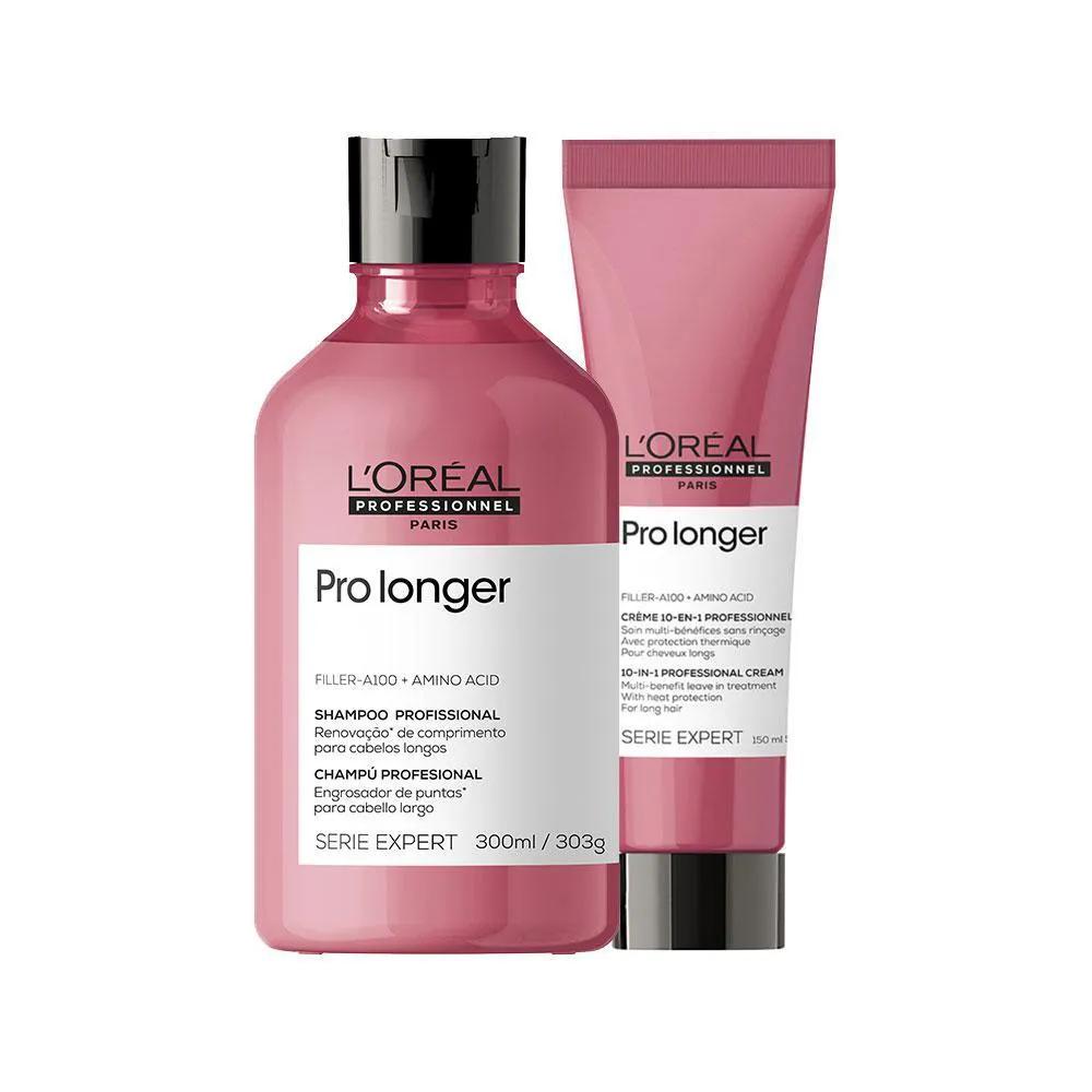 KIT L'ORéAL PROFESSIONNEL SERIE EXPERT PRO LONGER - SHAMPOO E LEAVE-IN