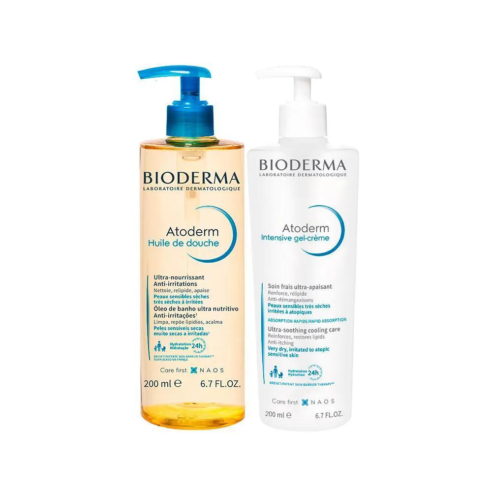 KIT CORPORAL BIODERMA ATODERM - ÓLEO DE BANHO E GEL 200ML