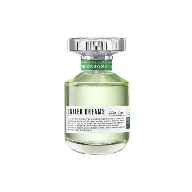 BENETTON UNITED DREAMS LIVE FREE EDT PERFUME UNISEX 80ML