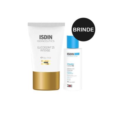 ISDIN ÁCIDO GLICóLICO NOTURNO GEL FACIAL ESFOLIANTE 50G + BRINDE LOçãO HIDRATANTE CORPORAL 100ML