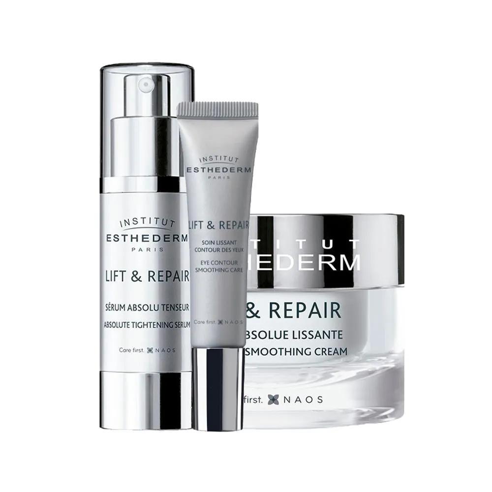 KIT ESTHERM ANTI-IDADE LIFT &amp;amp;AMP; REPAIR - CREME FACIAL E CREME PARA OS OLHOS E SéRUM FACIAL