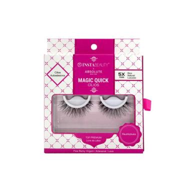 ABSOLUTE NEW YORK MAGIQUICK 601 CíLIOS POSTIçOS LONGO NATURAL PRETO 1 PAR