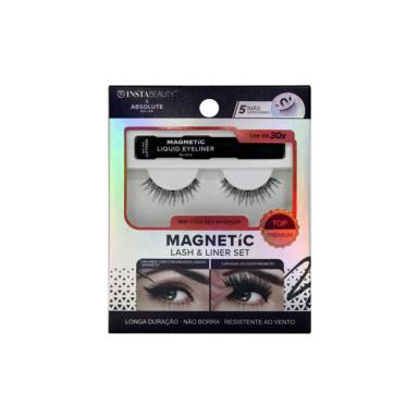 ABSOLUTE NEW YORK ISTABEAUTY MAGNETIC 704 CíLIOS POSTIçOS CURTO PRETO 1 PAR