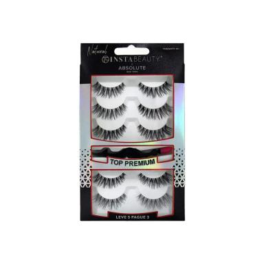 ABSOLUTE NEW YORK PACK TANJANITE 501 CíLIOS POSTIçOS LONGO NATURAL PRETO 5 PARES