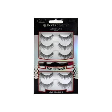 ABSOLUTE NEW YORK PACK TANJANITE 504 CíLIOS POSTIçOS LONGO NATURAL PRETO 5 PARES