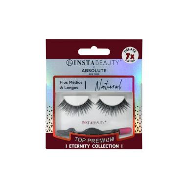 ABSOLUTE NEW YORK ISTABEAUTY RUBY 016 CíLIOS POSTIçOS CURTO PRETO 1 PAR