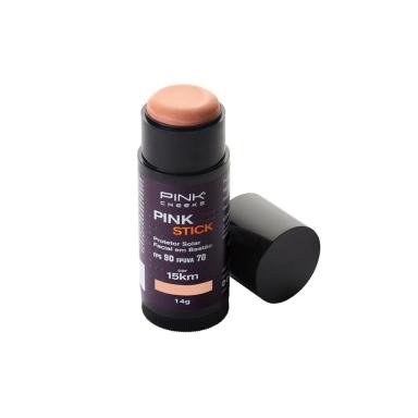 PINK CHEEKS PINK STICK FPS 90 FPUVA 70 15KM PROTETOR SOLAR FACIAL COM COR 14G