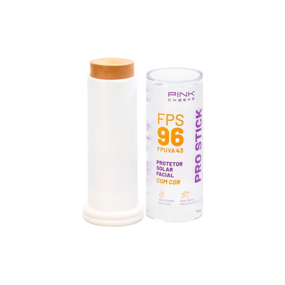 PINK CHEEKS PRO STICK FPS 96 FPUVA 43 PRO20 PROTETOR SOLAR FACIAL COM COR 14G