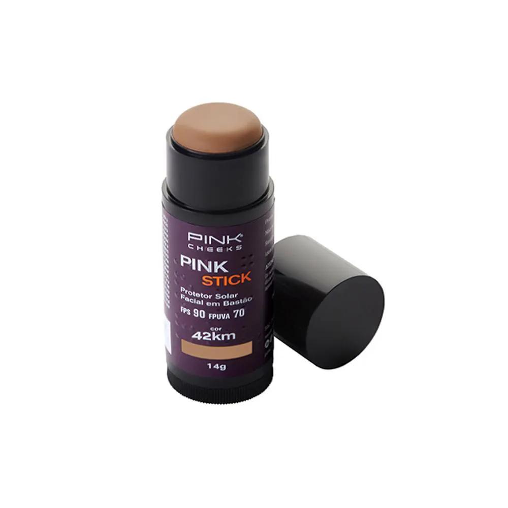 PINK CHEEKS PINK STICK FPS 90 FPUVA 70 42KM PROTETOR SOLAR FACIAL COM COR 14G