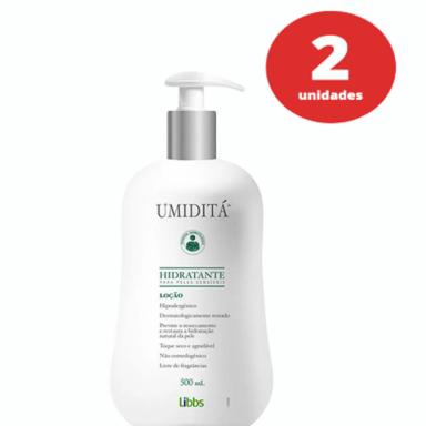 KIT C/ 2 UMIDITÁ HIDRATANTE PARA PELES SENSÍVEIS 500ML