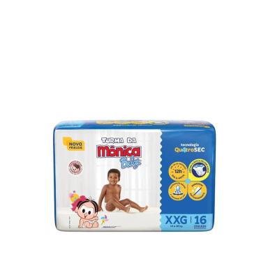 FRALDA TURMA DA MôNICA BABY XXG - 16 UNIDADES