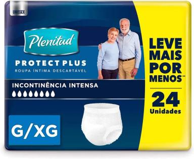 FRALDA CALçA GERIáTRICA UNISSEX PLENITUD PROTECT PLUS G/XG