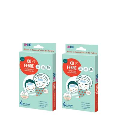 KIT C/2 XÔ FEBRE - COMPRESSAS REFRESCANTES PARA ALÍVIO DA FEBRE – LIKLUC