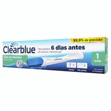 TESTE DE GRAVIDEZ CLEARBLUE SAIBA ANTES 1 UNIDADE