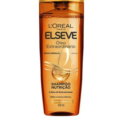 SHAMPOO NUTRIÇÃO ELSEVE ÓLEO EXTRAORDINÁRIO COM 400ML