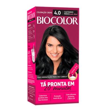 TINTURA BIOCOLOR MINI KIT CREME 4.0 CASTANHO MéDIO