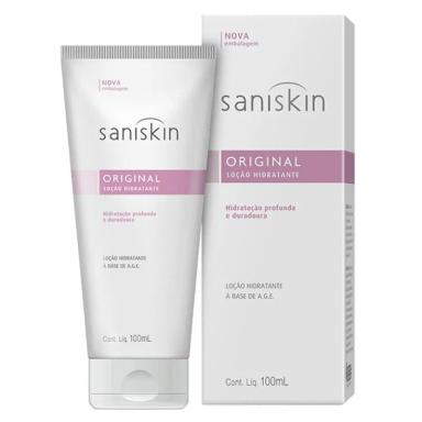 LOÇÃO HIDRATANTE SANISKIN ORIGINAL PARA PELE SECA E EXTREMAMENTE SECA COM 100ML