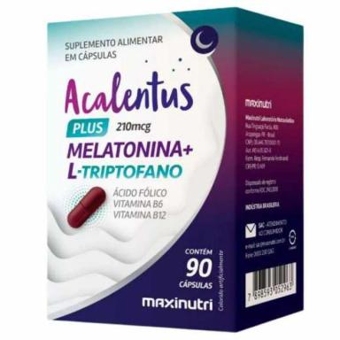 MAXINUTRI ACALENTUS PLUS 210MCG MELATONINA + TRIPTOFANO 90 CÁPS