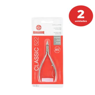 KIT C/2 ALICATE PARA CUTÍCULAS MUNDIAL 522