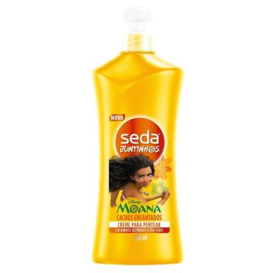 CREME PARA PENTEAR INFANTIL SEDA JUNTINHOS MOANA CACHOS ENCANTADOS COM 300ML