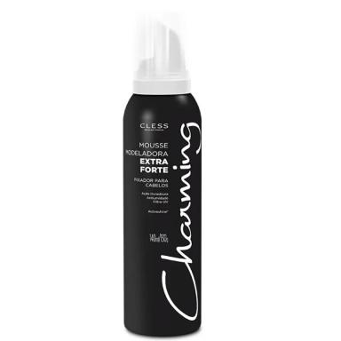 MOUSSE MODELADORA DE CABELOS CHARMING EXTRA FORTE FIXADOR COM 140ML
