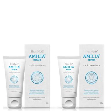 KIT 2 LOÇÃO PREBIÓTICA AMILIA REPAIR 60G