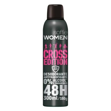 DESODORANTE AEROSSOL SOFFIE WOMEN CROSS EDITION 300ML